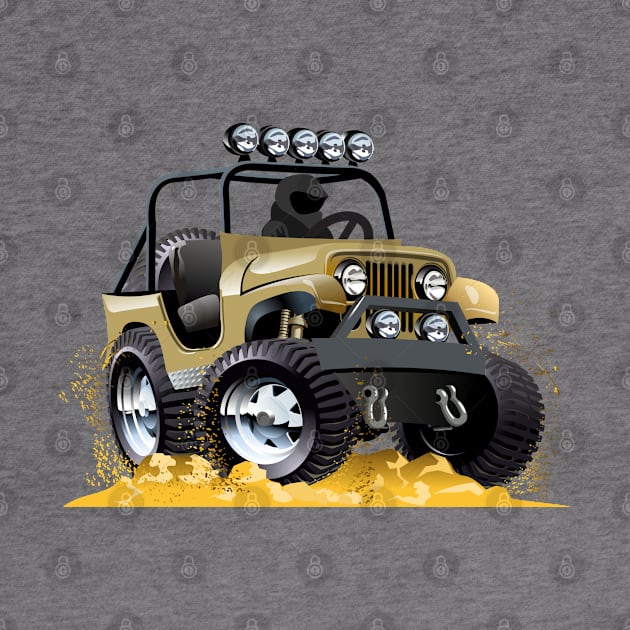 Cartoon jeep by Mechanik